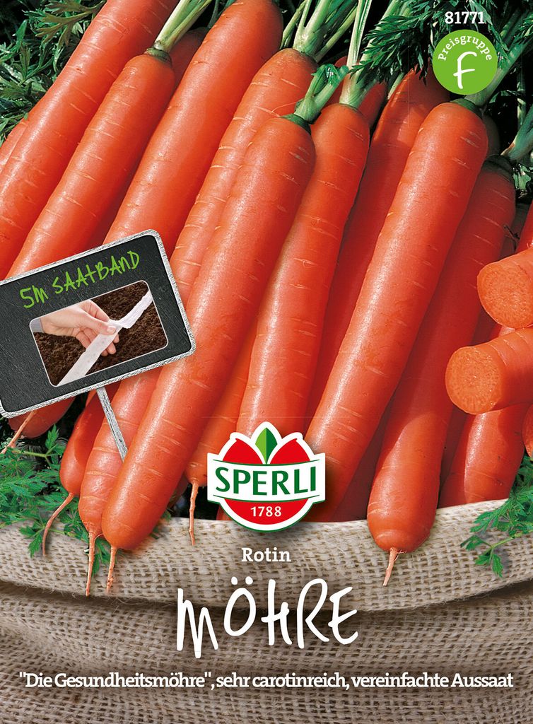 Sperli Möhren Rotin Saatband - Gemüsesamen Produktbild 