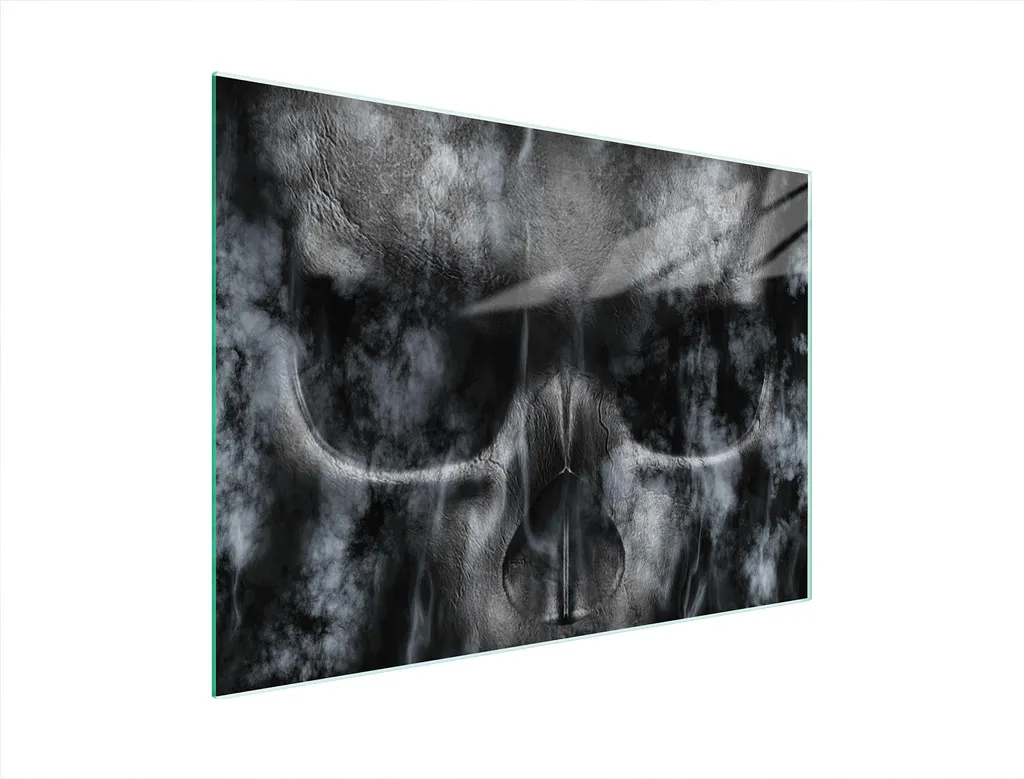 Tagliere in vetro 40x30 teschio