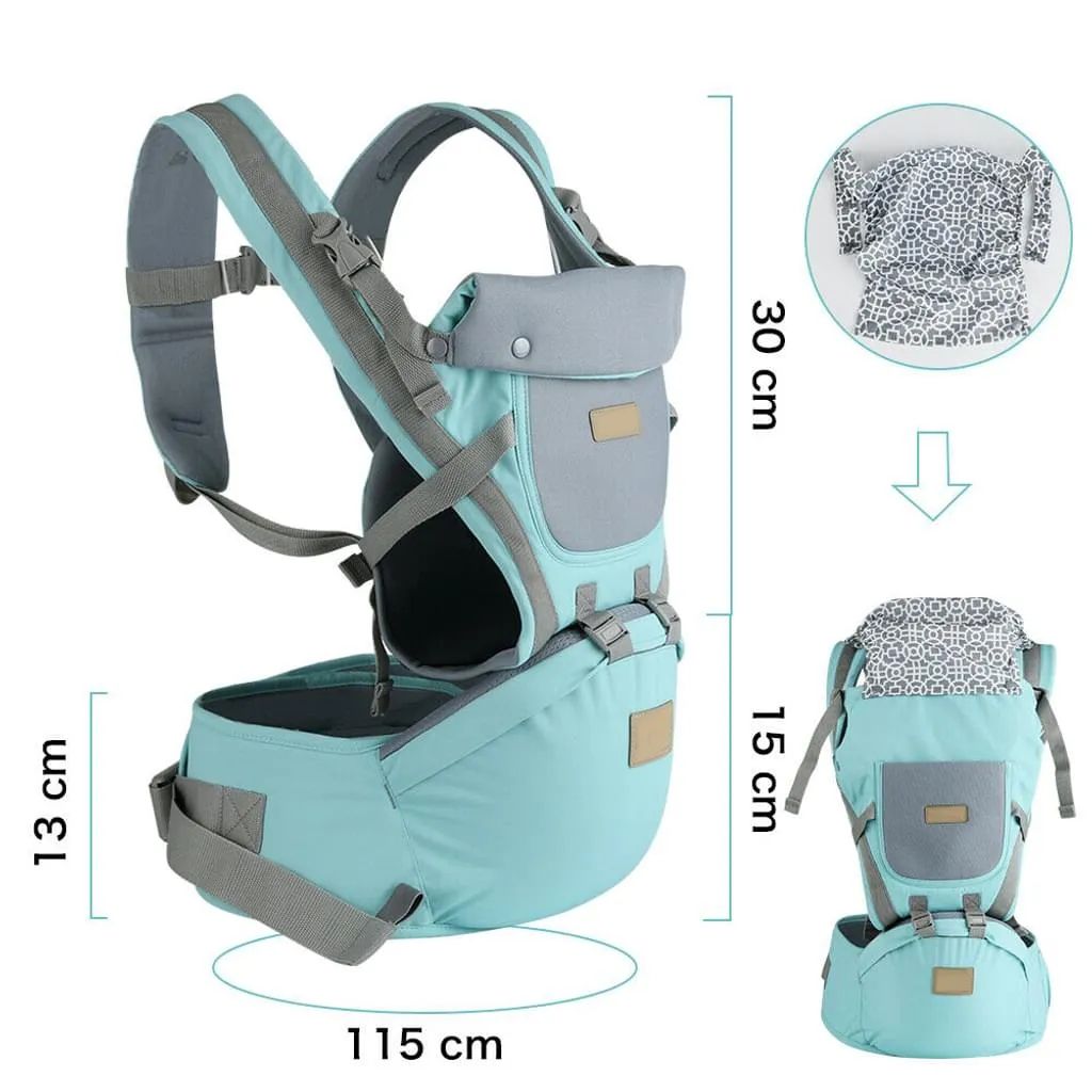 9 in1 Ergonomische Babytrage Kindertrage Baby Carrier Bauchtrage Rückentrage 