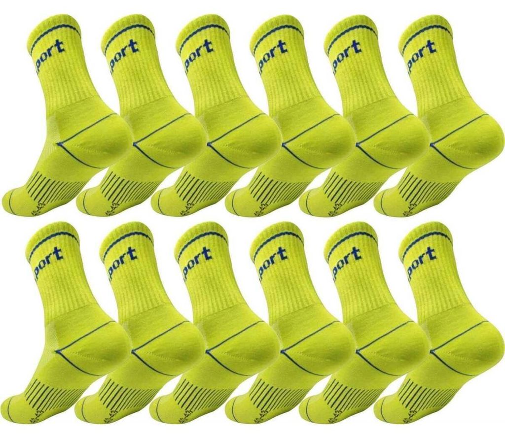 12 Paar Sportsocken Herren Damen – mit Streifen, Produktbild 