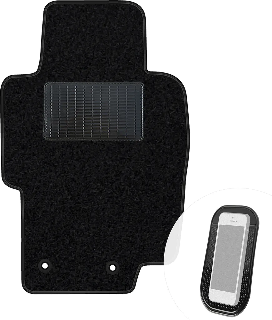 Tappetino Auto Velour Nero per Honda Accord VII 2003-2007 Singolo