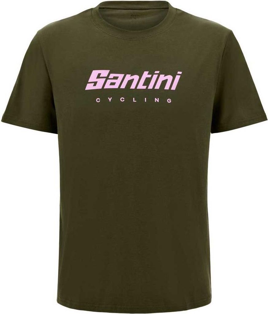 Santini Kurzarm-t-shirt Grün XL Mann Grün XL