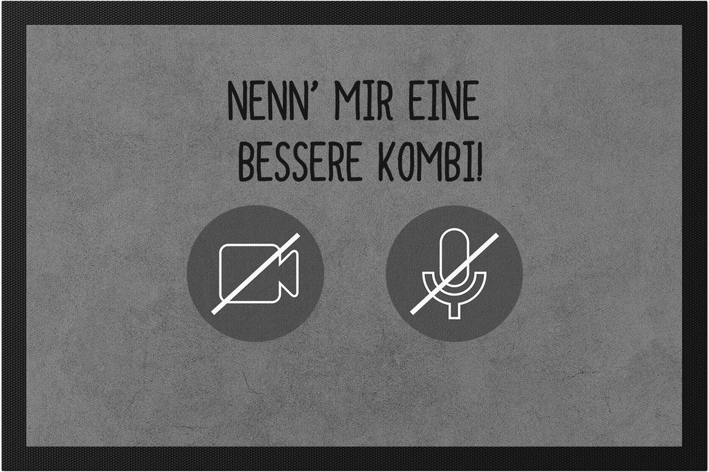 Nenn' Mir Eine Bessere Kombi Fußmatte Mikrofon Webcam Videokonferenz Lautsprecher Internetverbindung Kamera Homeoffice