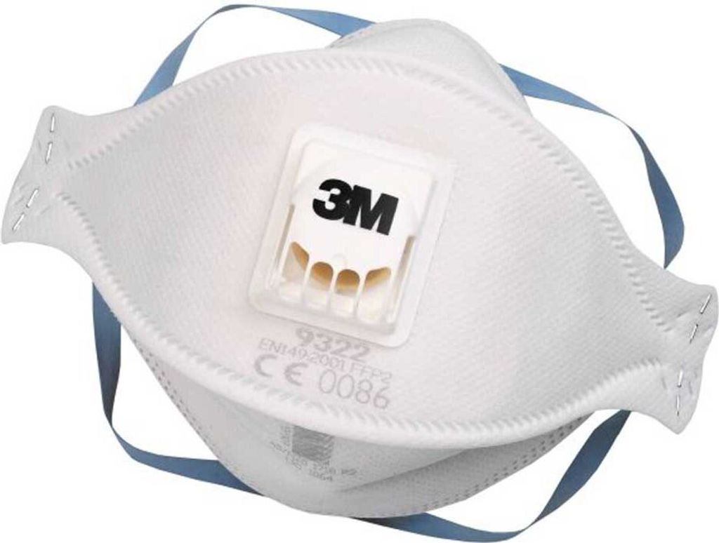3M Atemschutzmaske 9322+ Aura FFP2NRD mit Ventil Breite Produktbild 
