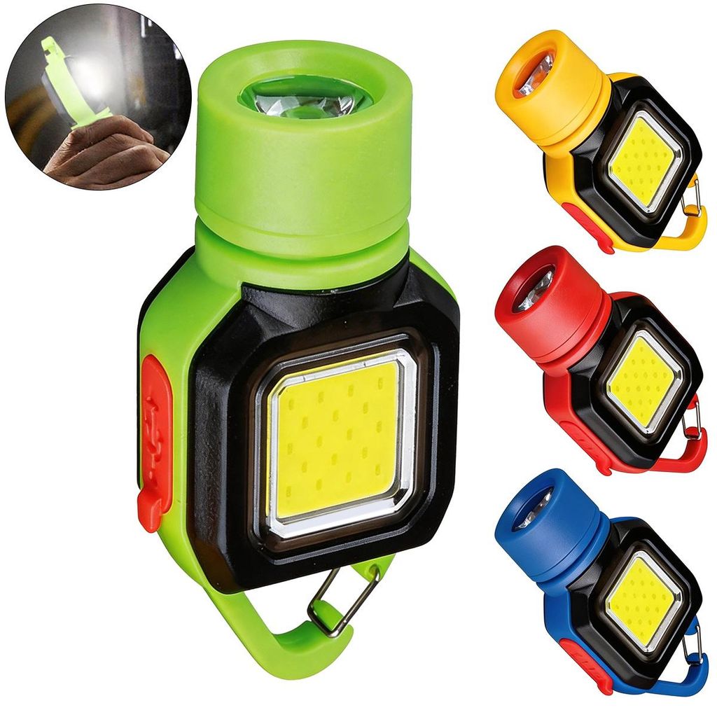 4er Set LED-Taschenlampen Schlüsselanhänger – Wiederaufladbar, SOS, Tragbar, Survival & Outdoor für Camping, Wandern, Angeln & Spaziergänge