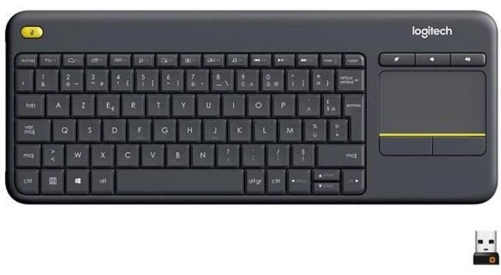 Logitech Clavier Sans Fil K400+ Noir Image du produit 