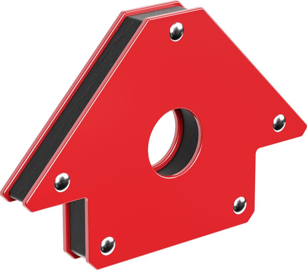Wiltec Schweißmagnet mit 32 kg Haftkraft, 190 x 120 x 26 mm Schweißwinkel mit 45°, 90° und 135°, Schweißzubehör Magnetwinkel hält Werkstüc...