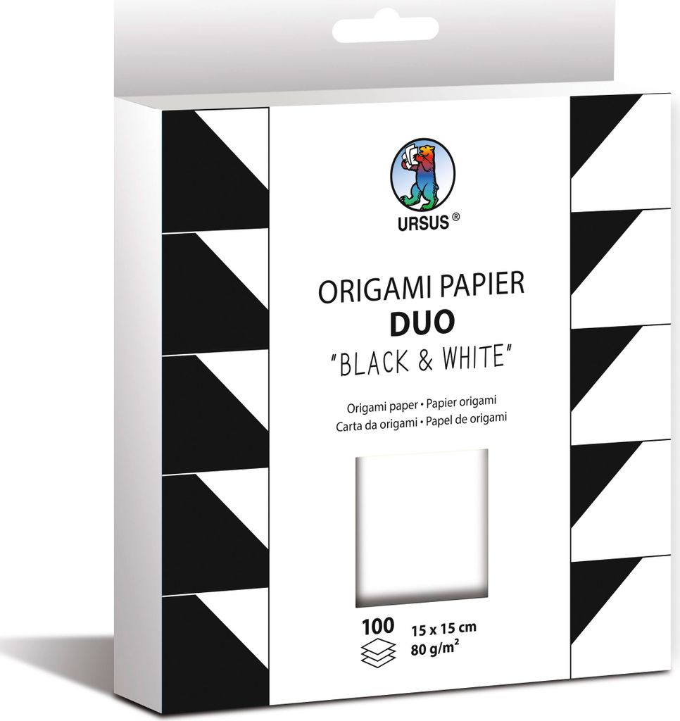 URSUS 2290 55 99F, Papier, Schwarz, Weiß, 80 g/m², 150 mm, Produktbild 