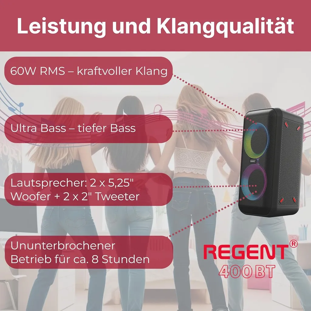 Système Audio Bluetooth 60W Puissant Ferguson pour un Son Net sans Distorsion