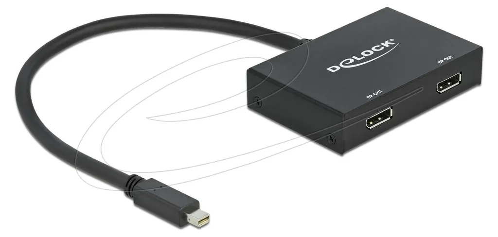 Splitter Double Écran 4K Mini DP vers DP Delock pour PC et Mac - 3