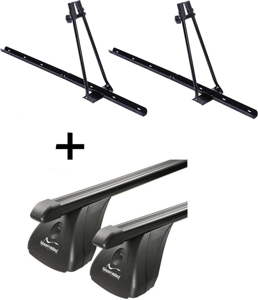 2x Fahrradträger ORION + Dachträger VDP Stahl kompatibel mit für Citroen Berlingo II 3-5 Türer 2008-2018