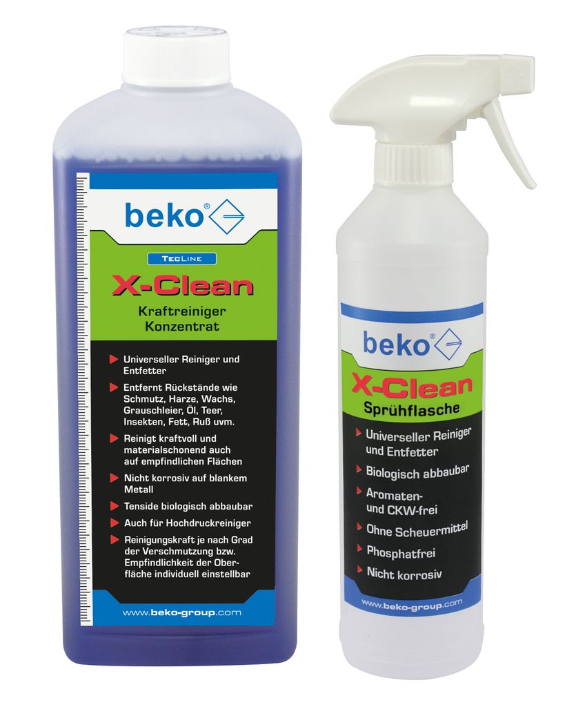 BEKO X-CLEAN Reinigungs-Konzentrat 1Liter Konzentrat + Sprühflasche