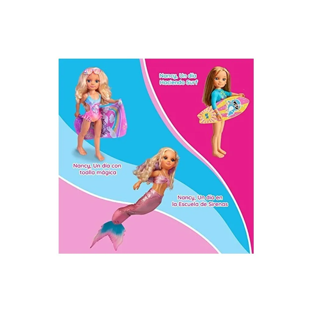 Nancy Poupée avec Serviette Magique Multicolore : Pack de Jeu Complet - 2