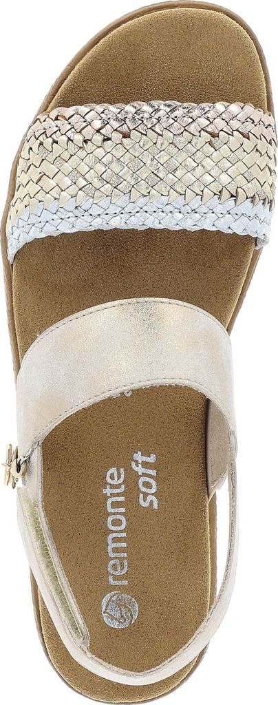 Remonte Keilsandaletten Damen 31373639323836 Gold 39 EU Produktbild 4