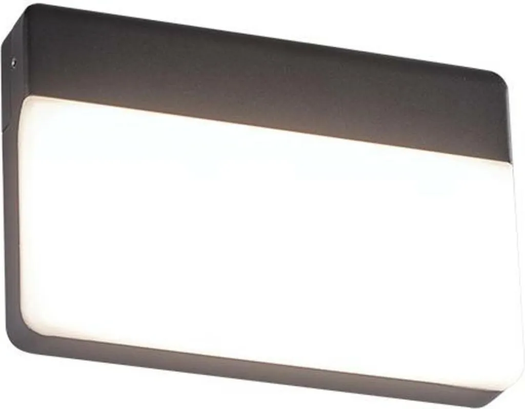 Éclairage de Terrasse LED 13W IP65 Design Gris Foncé pour Entrée Maison