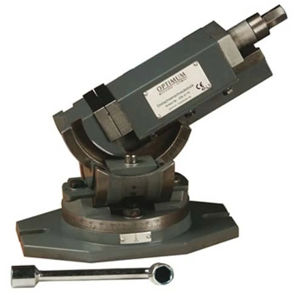 Étau 3D Optimum MV3-75 3354175 avec base tournante et inclinaison 90°