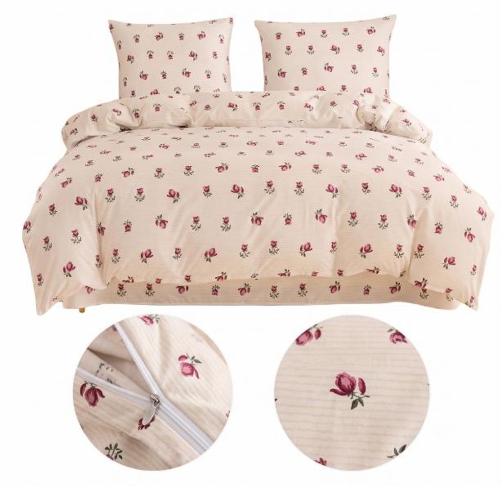 Komplet Pościeli Róże 140x200 z Poszewką 70x80 Zdjęcie produktu 