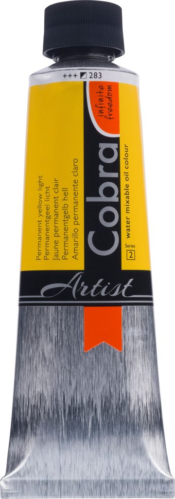 Cobra Artist Wassermischbare Ölfarbe Tube 150 ml Permanentgelb Hell 283