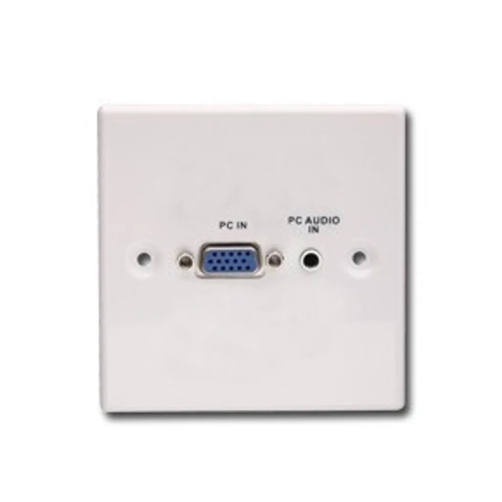 LINDY 60211 Panneau Mural AV VGA et Audio Stéréo en Métal Blanc