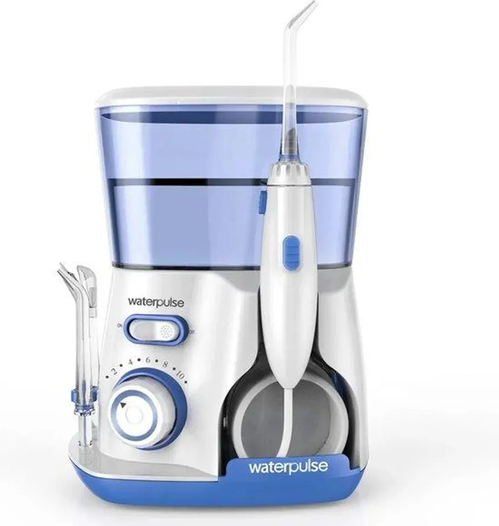 Hydropulseur dentaire blanc grand format idéal pour porteurs d'appareils