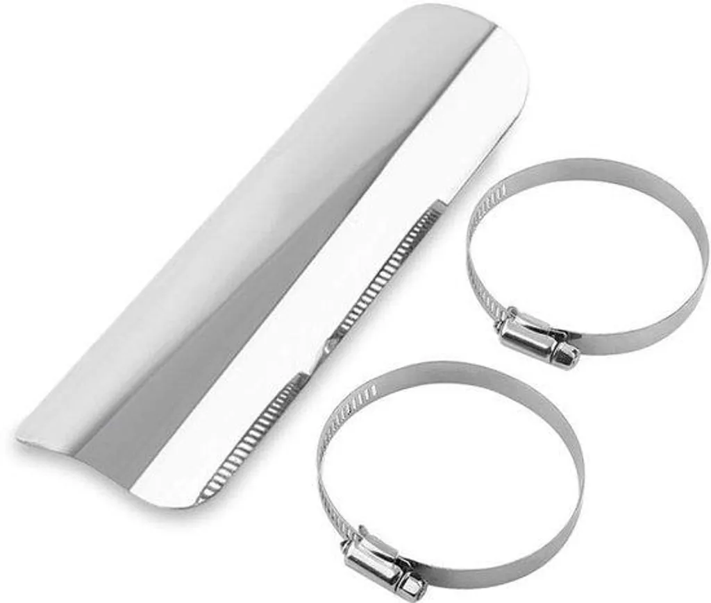 Cache échappement pour moto custom chopper 50-70 mm argent durable
