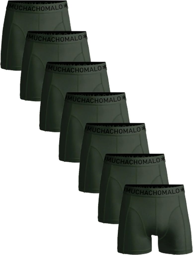 Muchachomalo Solid Boxershorts Herren (7-pack)