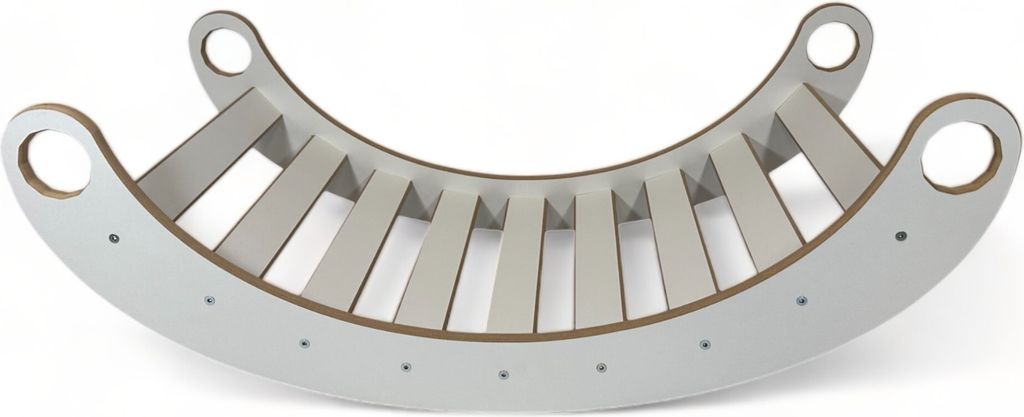 Planche D'équilibre Montessori En Bois - Rocker Pikler Avec Coussin Rose - Pour Tout-petits 1 An+ - Dimensions 98x49x35 Cm - Charge Max 120 Kg