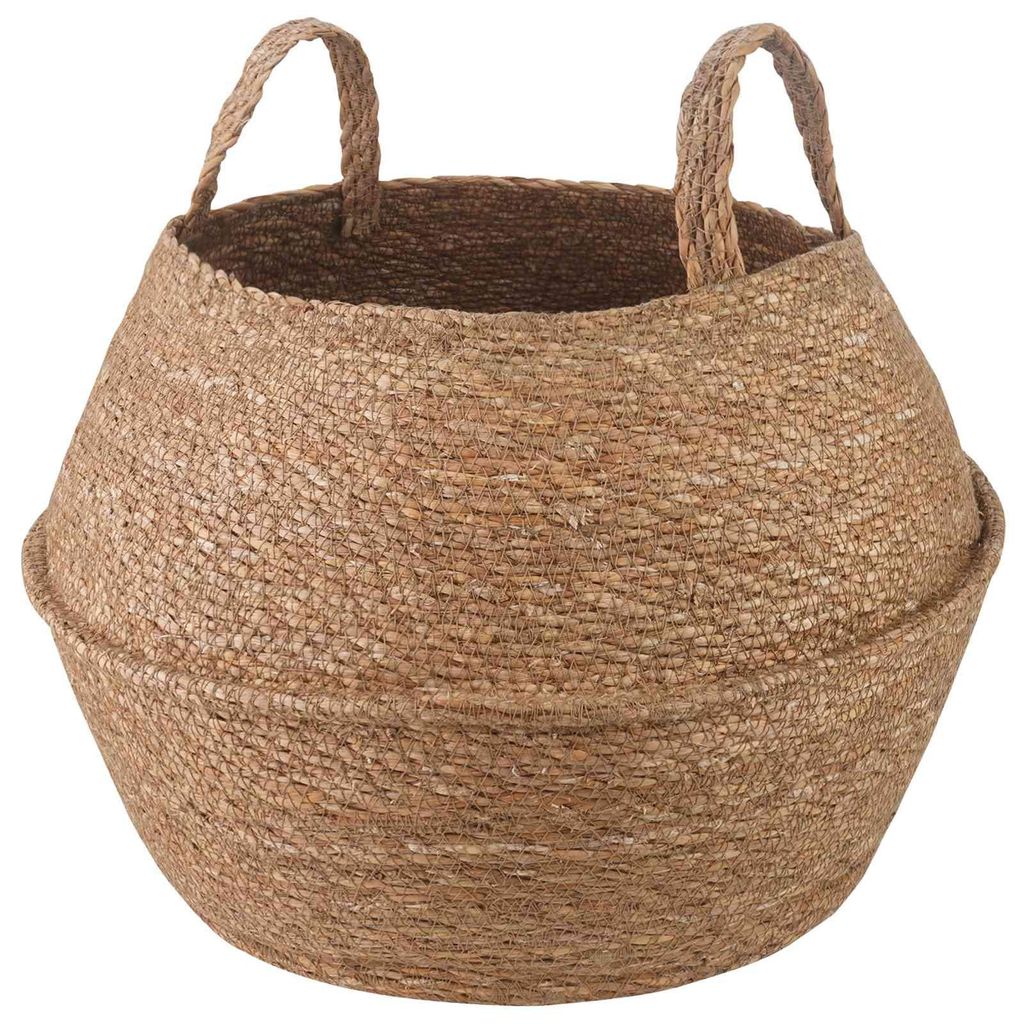 Kvetináč s uchami Prírodná Ø 45 x 36 cm 100% Morská tráva Obrázok produktu 