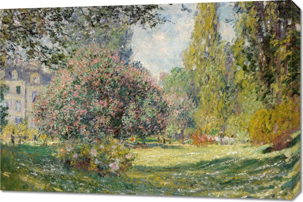 Bild 90x60cm Landschaft: Der Parc Monceau, Monet Vintage