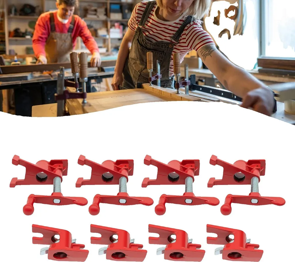 Serre-joint métallique durable avec poignée ergonomique bois et acier
