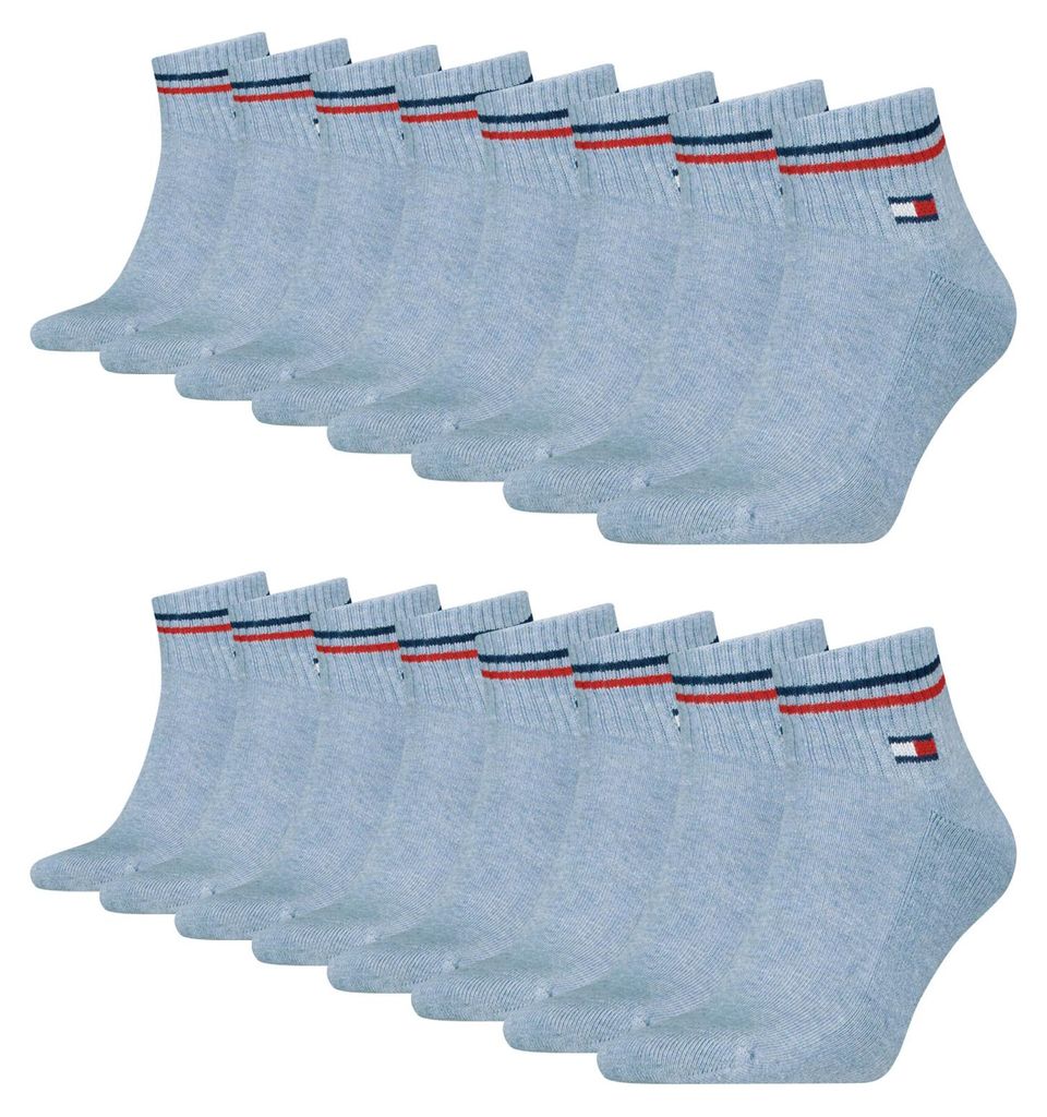 8 Paar Tommy Jeans Herren Quarter Iconic Socken Produktbild 