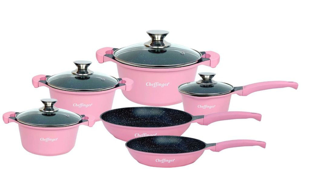 7 Stück Küchen-Gadget-Set Kupferbeschichtete Edelstahl-Utensilien,  Küchen-Gadgets, Utensilien-Sets, nicht-stisch - Beste Küche Kochgeschirr  mit Soft Touch Pink