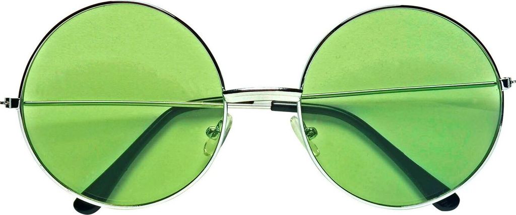 Brille 70er Jahre mit grünen Gläsern Produktbild 