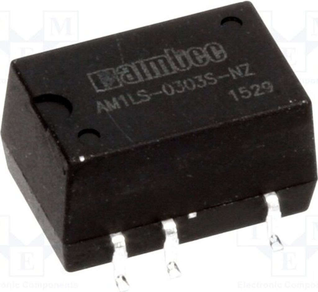 1x Wandler: DC/DC SMD IAusg: 67mA 15VDC UEing: 13,5÷16,5V 1W 1,5g AM1LS-1515S-NZ DC/