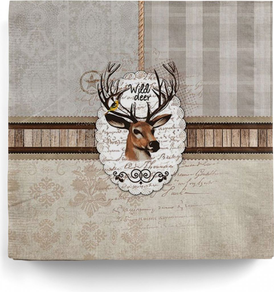 Wild Deer Hirsch Silhouette Servietten Braun 20 Stück