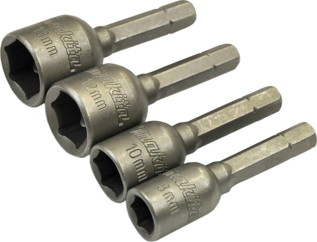 Makita Steckschlüssel Set magnetisch 8 - 13 mm 1/4" 4 Stk. Produktbild 