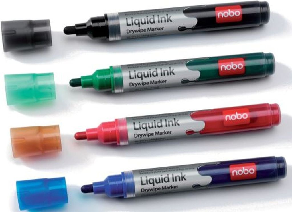 Liquid Ink Boardmarker Rundspitze 4 Stück sortiert Packung mit 12 Stück
