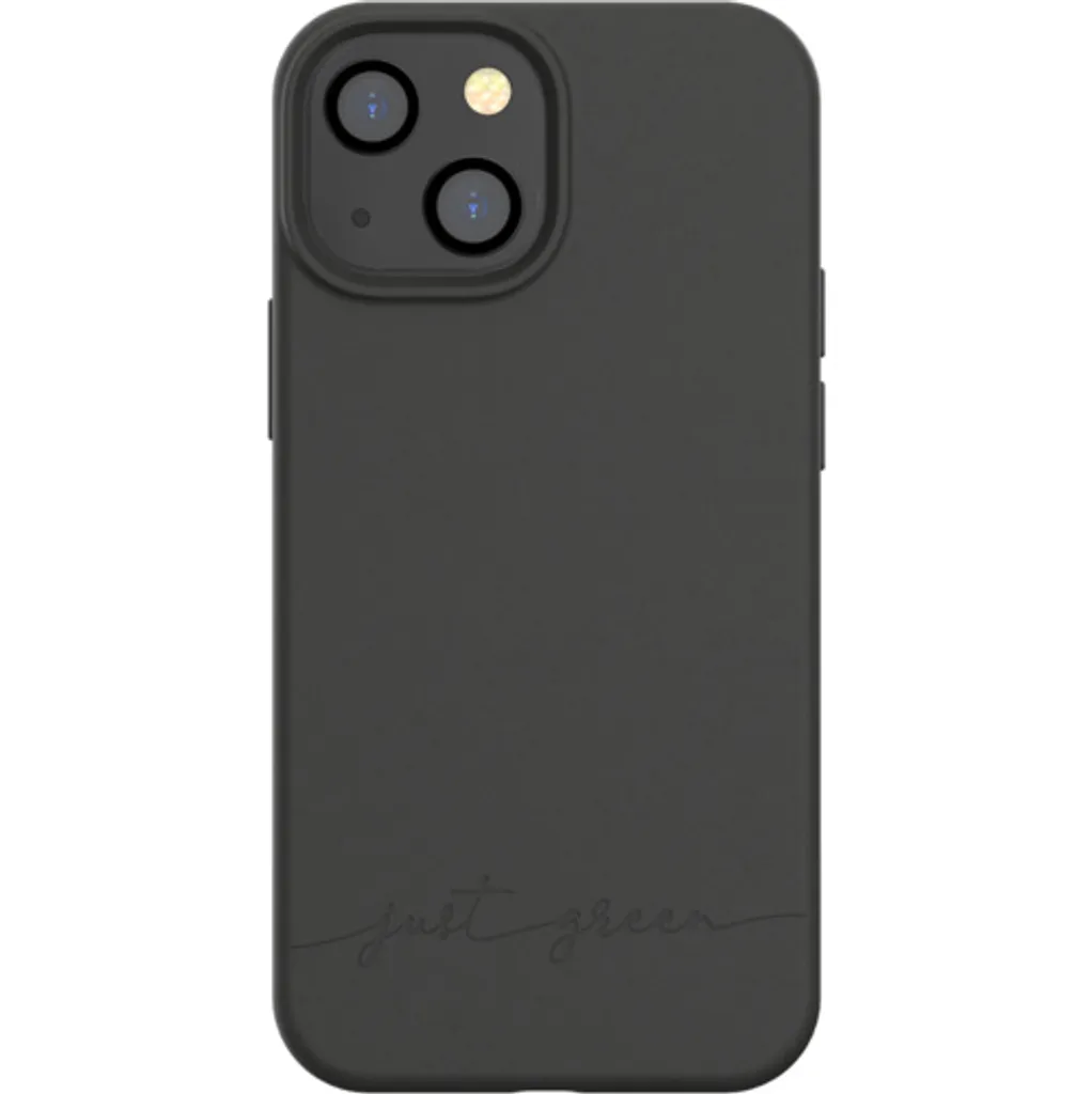 Just Green iPhone 13 Mini Case Black - 100% Bio & Aesthetic