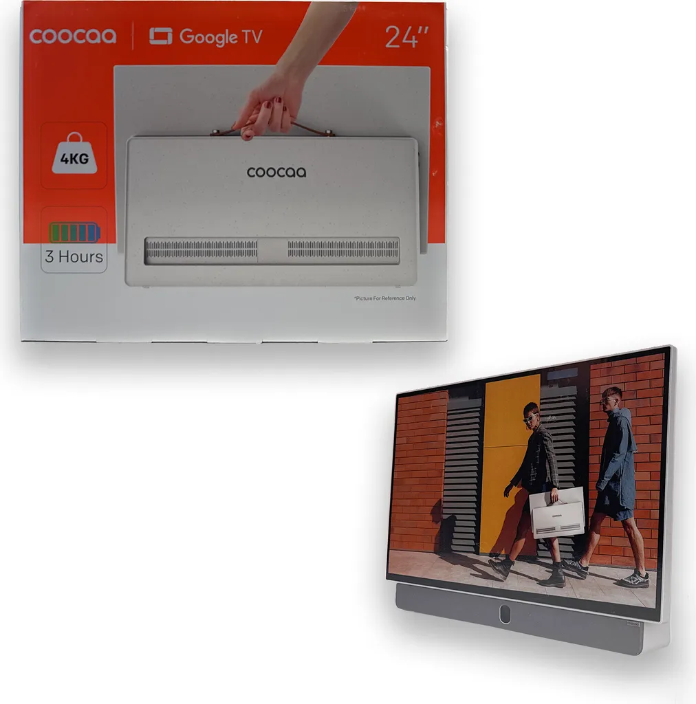 Coocaa Tragbarer TV Fernseher 24-Zoll 24CGPF70Z