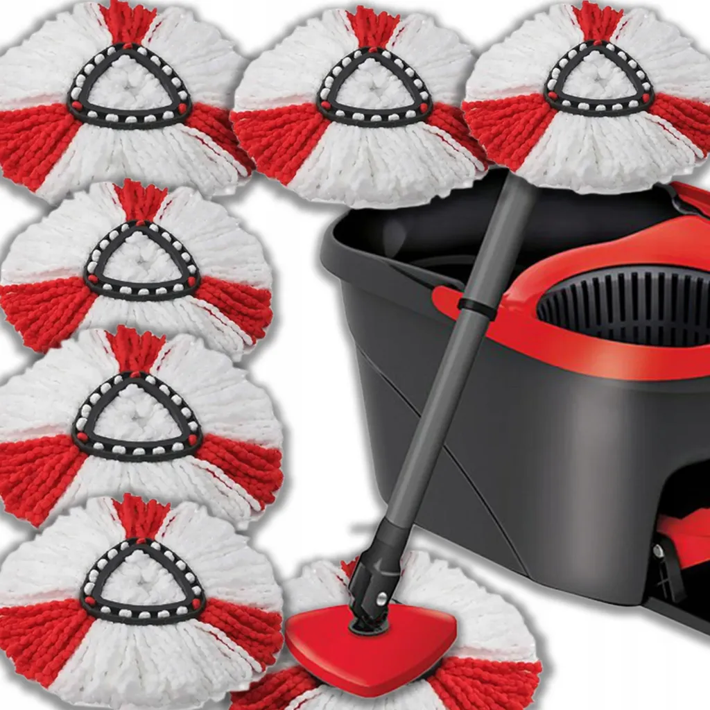 6 Ricariche Vileda Turbo Mop Ricambi Microfibra per Pulizia Pavimenti