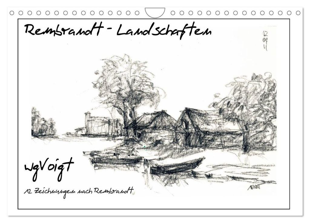 Rembrandt Landschaften wgVoigt (Wandkalender 2027 DIN A4 quer), CALVENDO Monatskalender