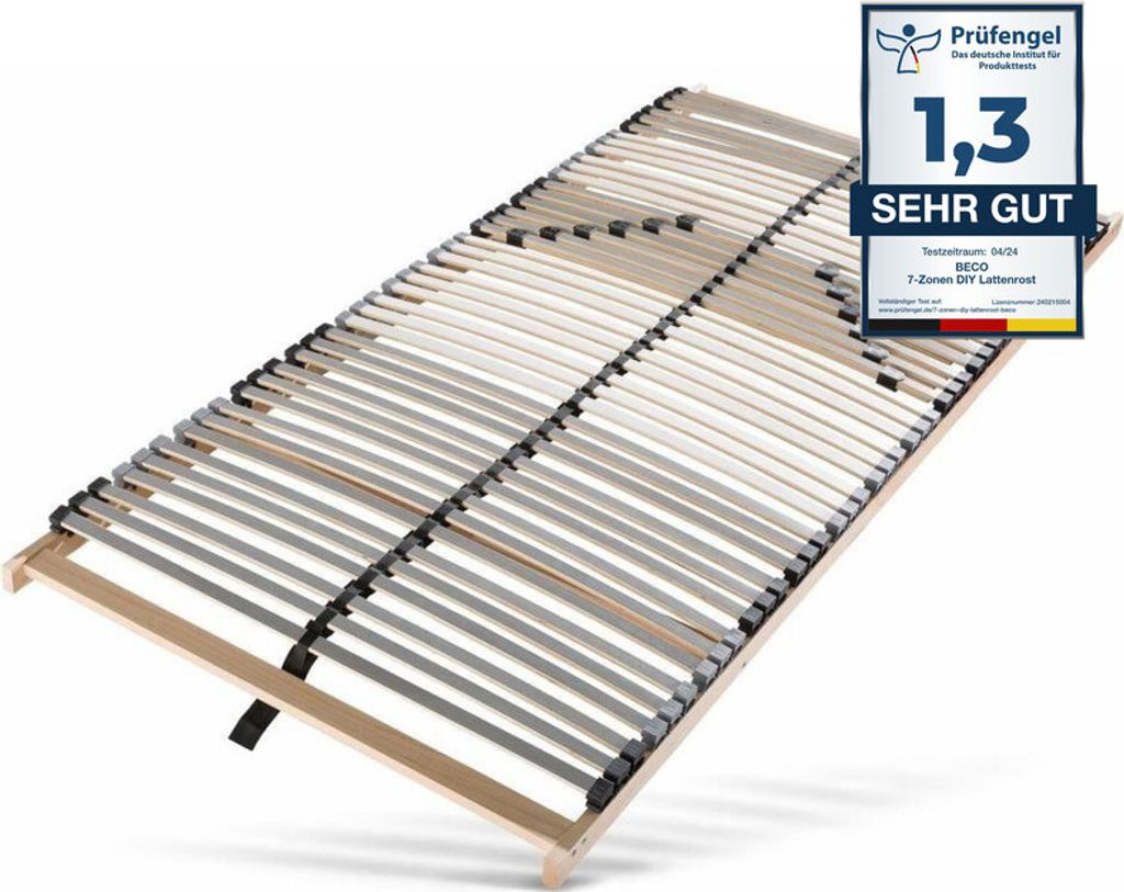 Lattenrost 90x200, 7 Zonen, 42 punktelastische Produktbild