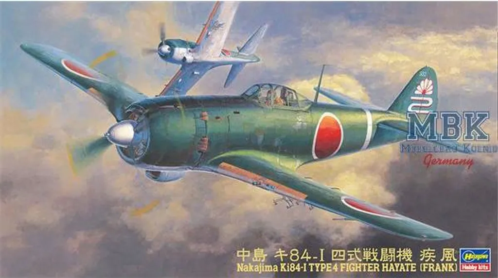 Maquette Avion Militaire Nakajima Ki-84 Type 4 Hayate Hasegawa 1/48