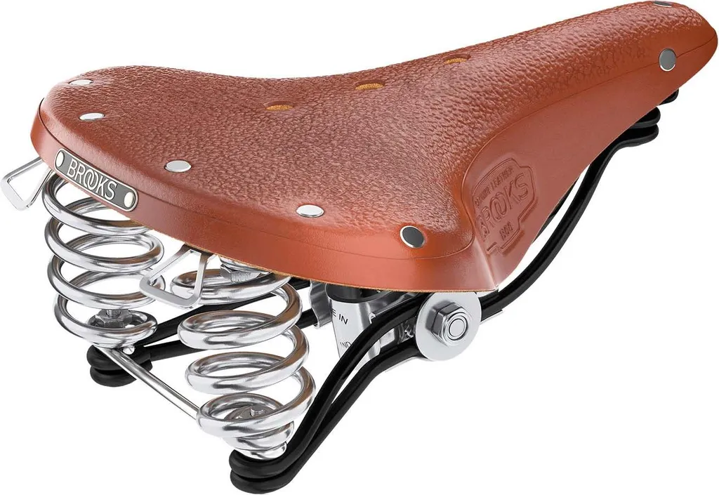 Selle de Vélo de Ville Brooks B66 Honey avec Ressorts de Confort