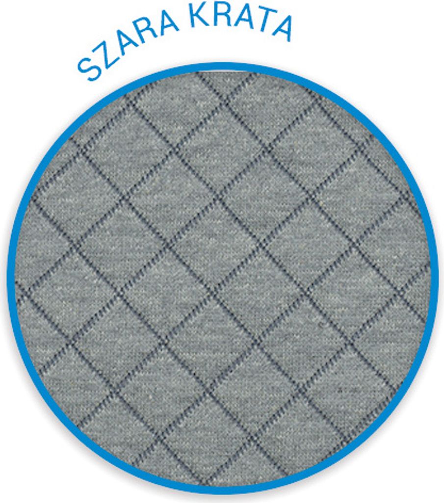BADUM Poduszka klin pod plecy 60x50x30 cm szara krata Zdjęcie produktu 4