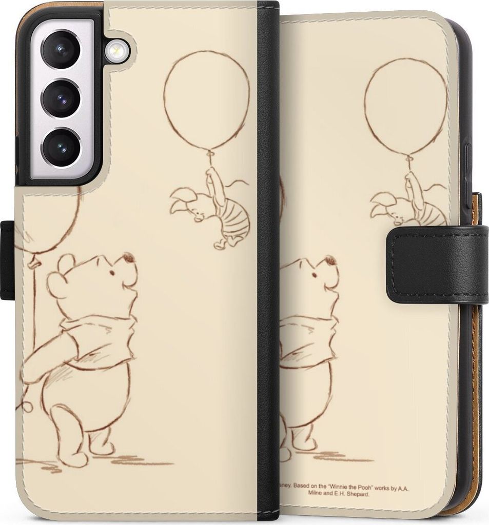 DeinDesign Klapphülle für Samsung Galaxy S22 Handytasche Lederhülle Tasche Disney Offizielles Lizenzprodukt Winnie Puuh