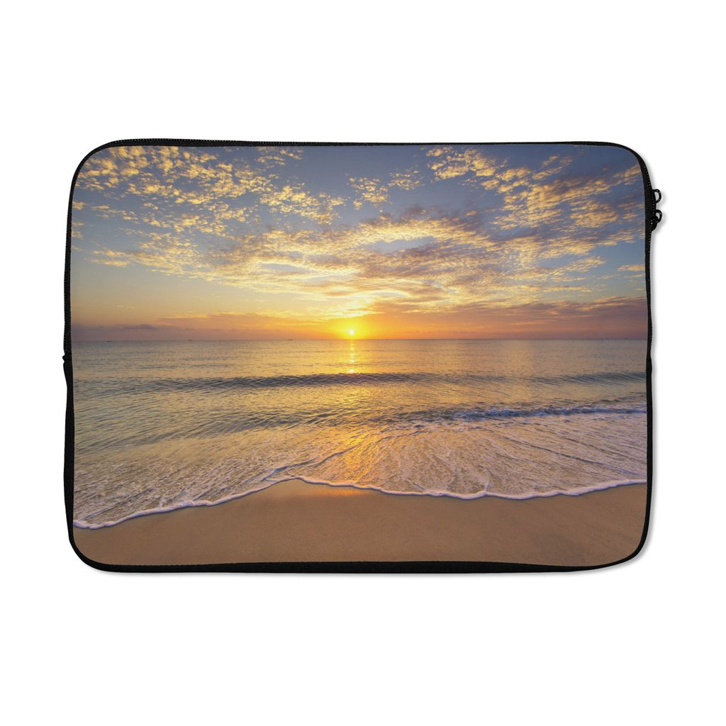 MuchoWow Laptop Hülle 14 ZollStrand - Farben - Sonne Laptoptasche - Laptoptasche - Stoßsicher - Schutzhaube