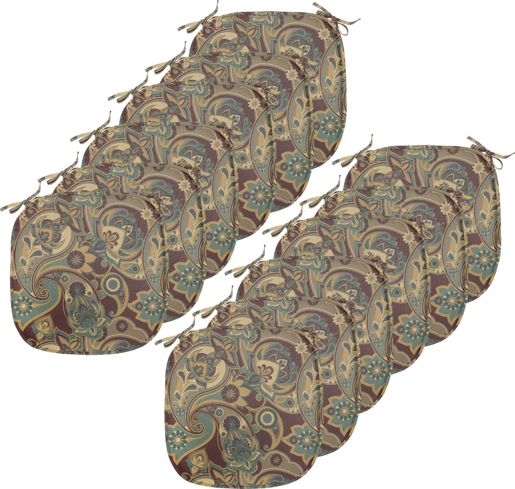 OFFERTA 12 Cuscini Sedie 40x40 ABAKUHAUS Paisley Impermeabili