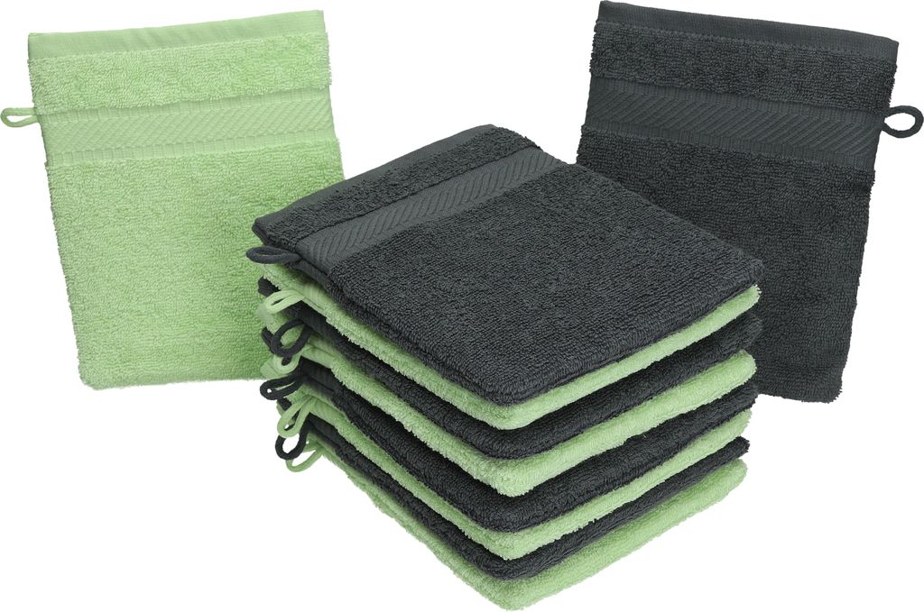 Betz 10 Stück Waschhandschuhe 16x21 cm PALERMO 100% Produktbild 