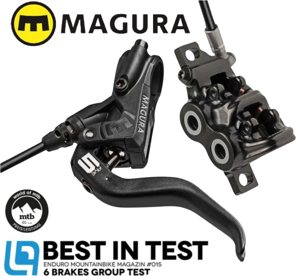 Magura MT5 MTB FR Ebike Bremse mit 2-Finger Aluminium-Leichtbau-Hebel